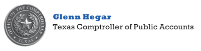 Glenn Hegar - Texas Comptroller of Public Accounts Seal